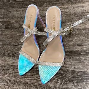Fashion nova iridescent heels